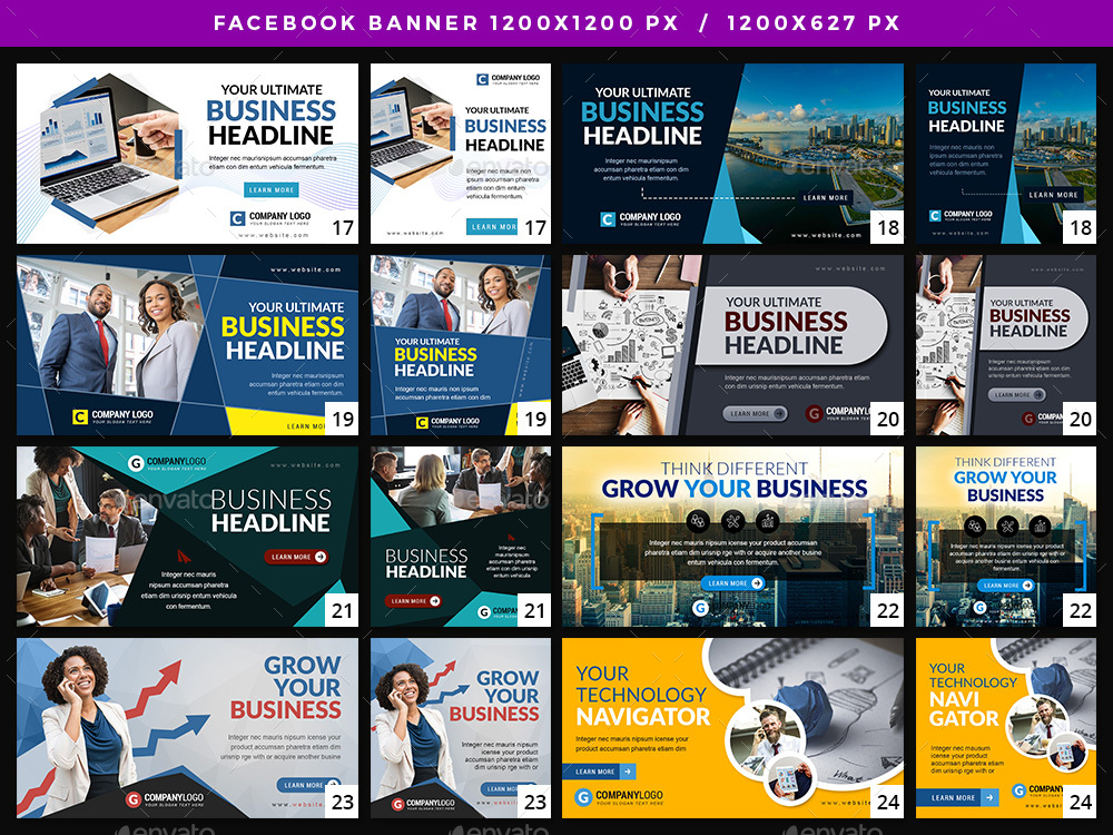Facebook Banners by webwall | GraphicRiver